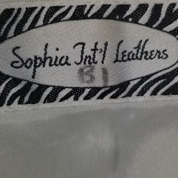 80s REAL VINTAGE LEATHER JACKET SIZE MEDIUM - Picture 8 of 9